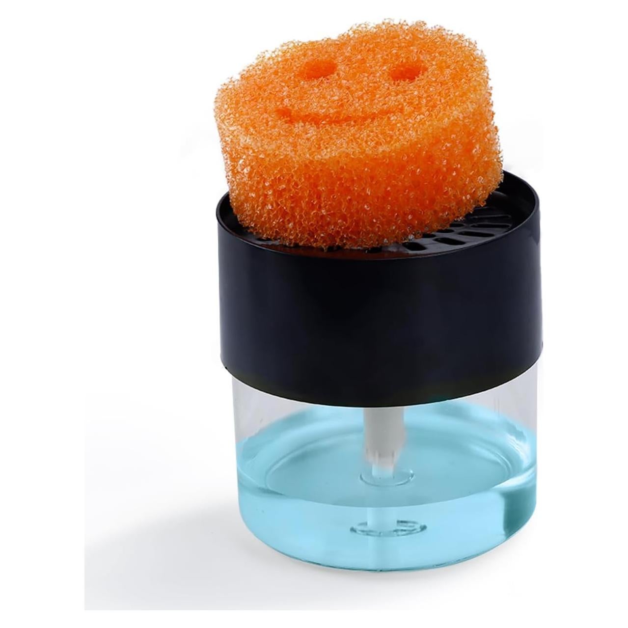 Dispensador de Jabón OENUASG con Soporte para Esponjas - Blanco