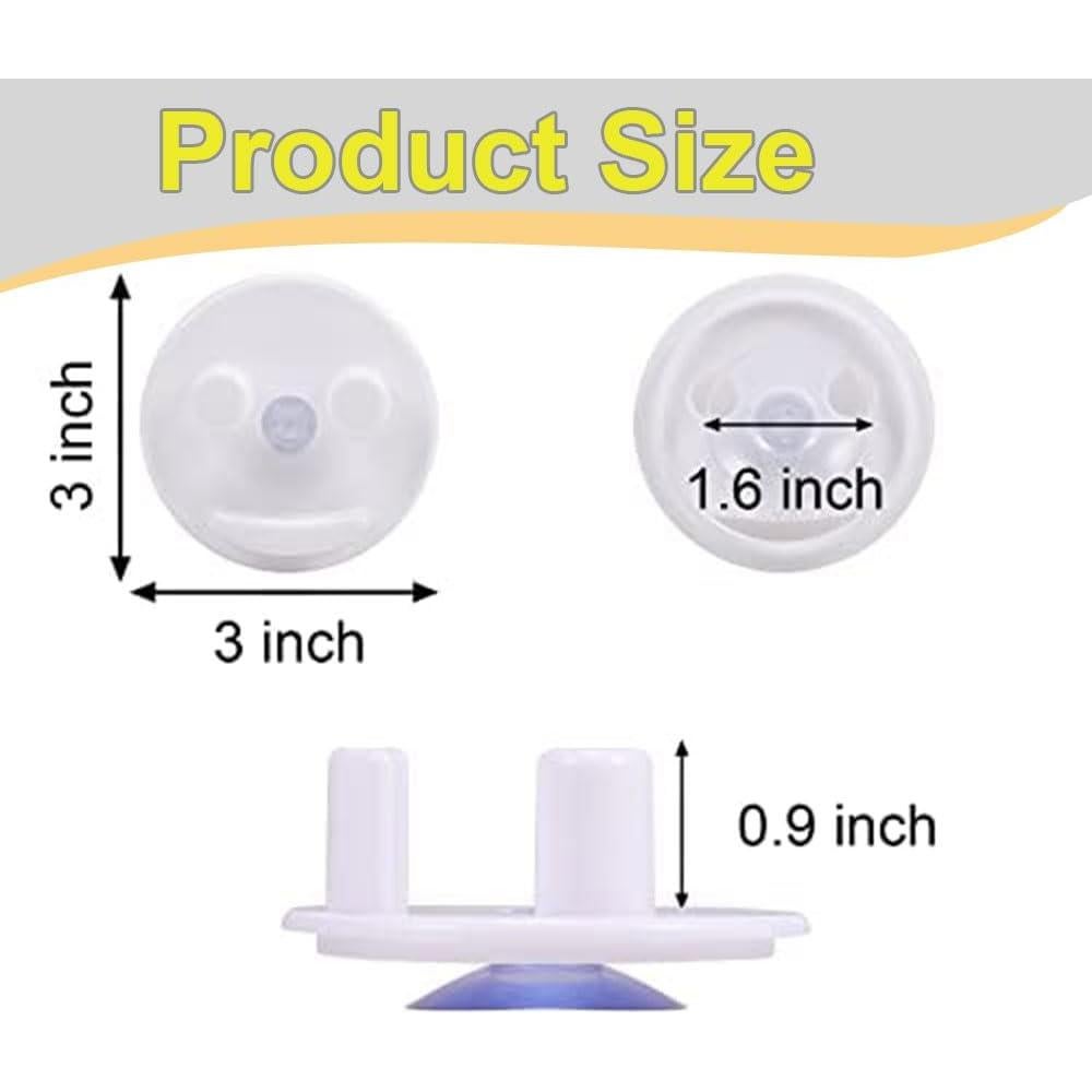 Soporte de Esponja Sufune 2 Pack con Ventosa - Blanco