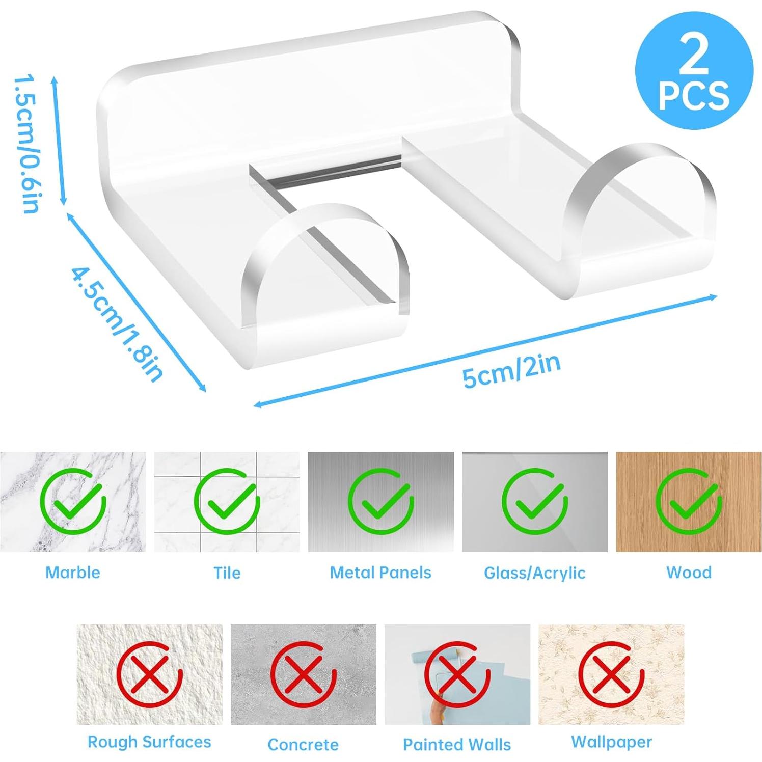 Soportes de Esponja de Cocina NiHome Acrílico Transparente - 2 Piezas