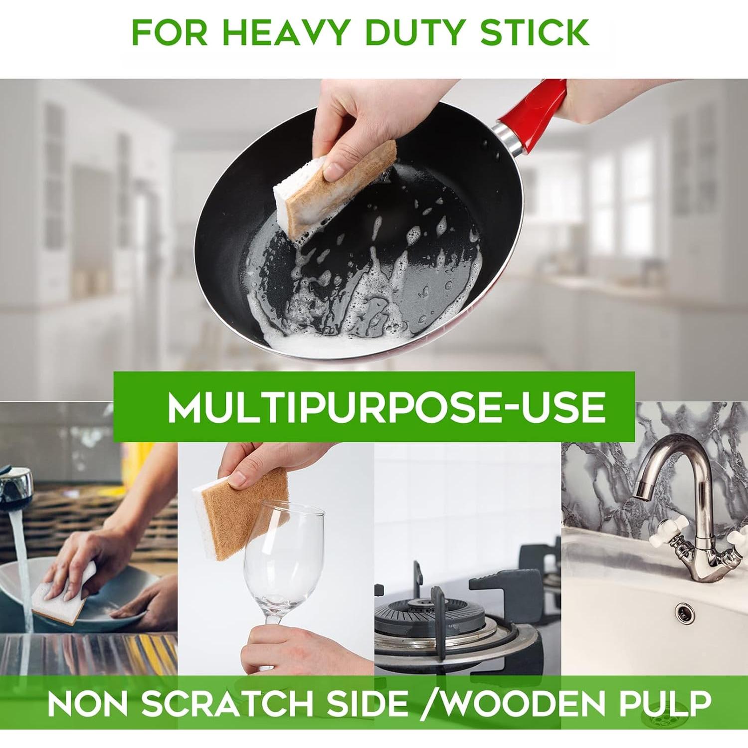 Esponjas de Cocina Ecológicas PANYEE - 12 Unidades Biodegradables