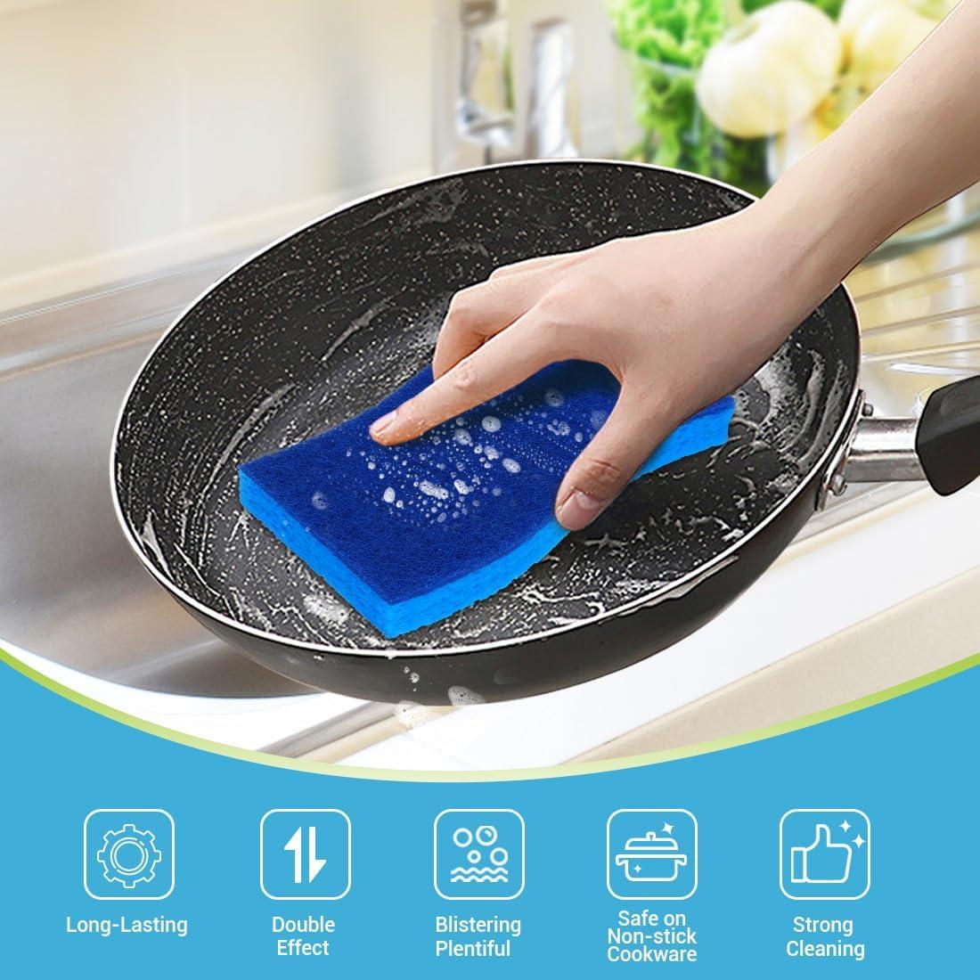 Esponjas de Fregar AIDEA XL 6 Unidades Sin Rayar 209g