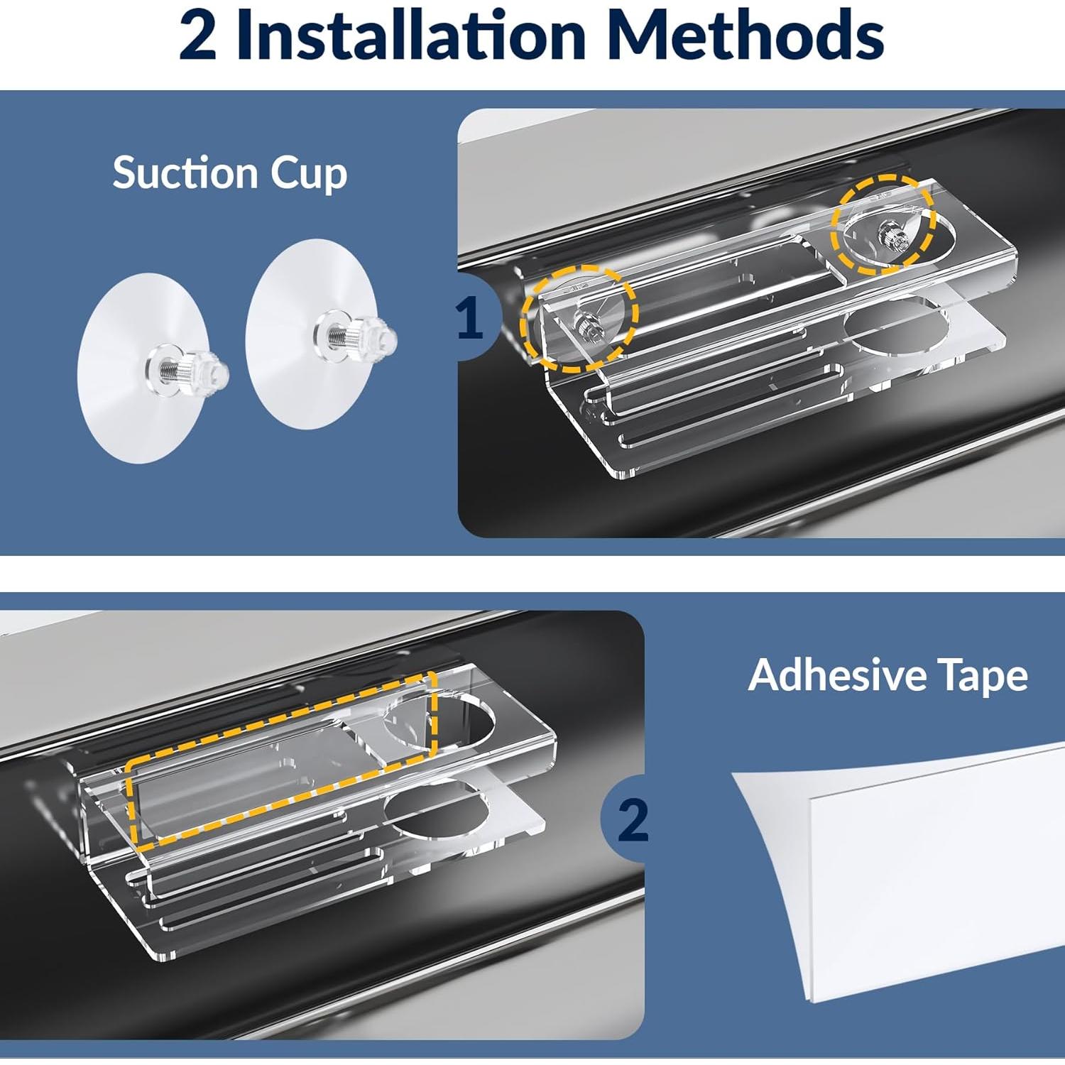 Soporte de Esponja de Acrílico NiHome para Fregadero de Cocina