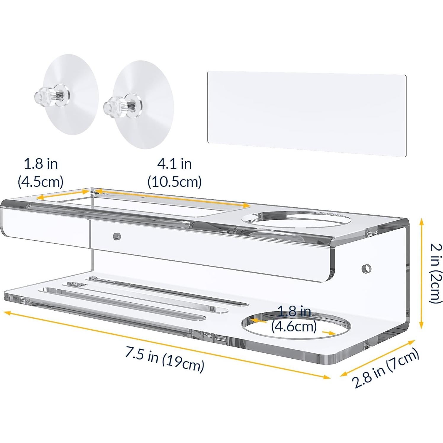 Soporte de Esponja de Acrílico NiHome para Fregadero de Cocina
