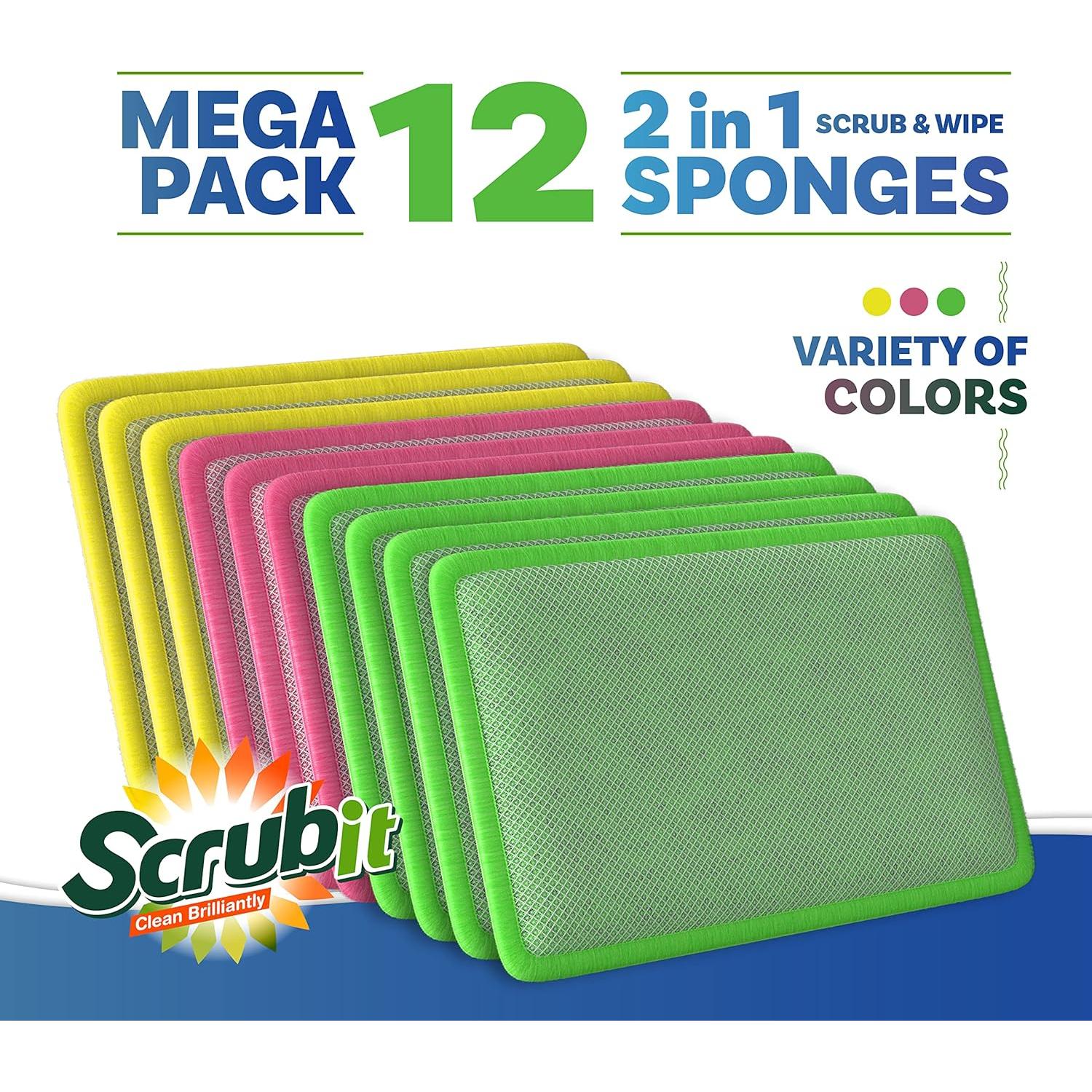 SCRUBIT - 12 Almohadillas de Limpieza Reutilizables para Cocina