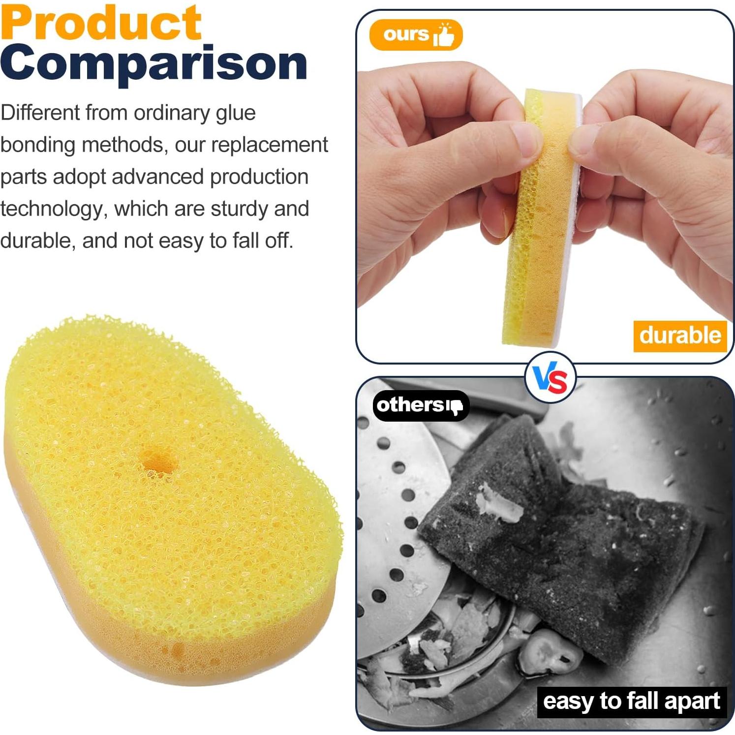 Cabezas de recarga esponja Runhike para Dish Daddy - 8 unidades