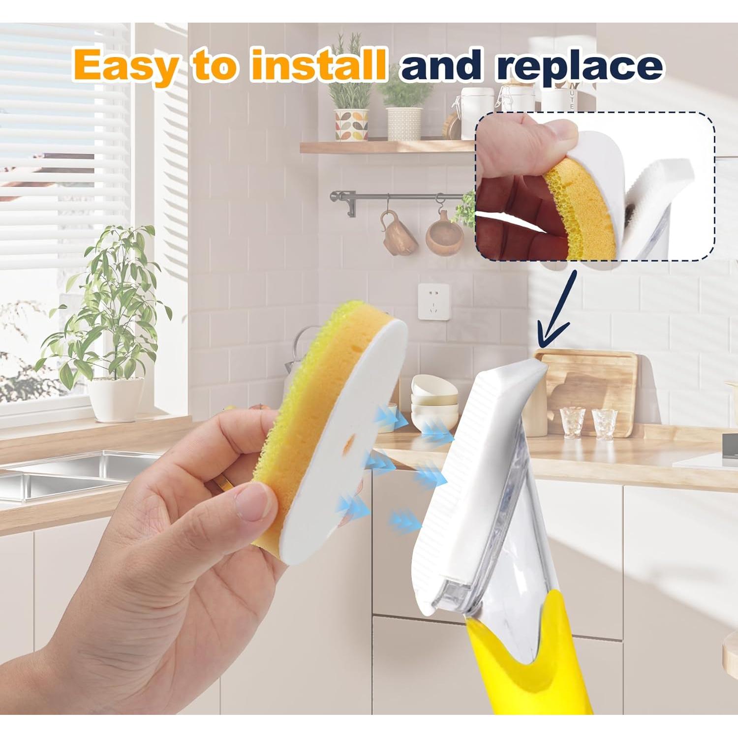 Cabezas de recarga esponja Runhike para Dish Daddy - 8 unidades