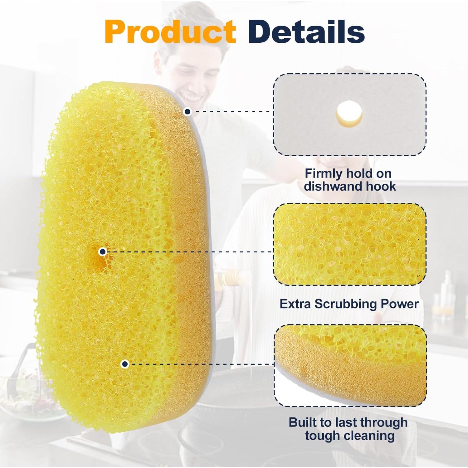 Cabezas de recarga esponja Runhike para Dish Daddy - 8 unidades