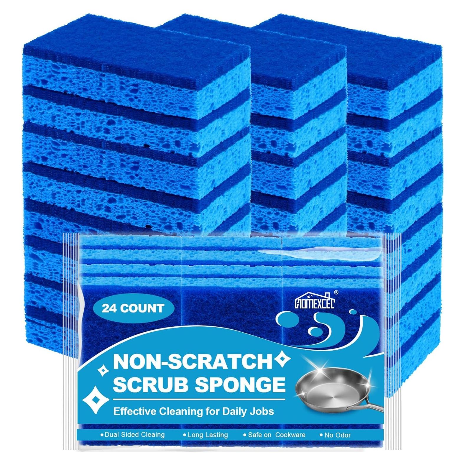 Esponjas de Cocina HOMEXCEL 24pcs Sin Rayas Antiadherentes