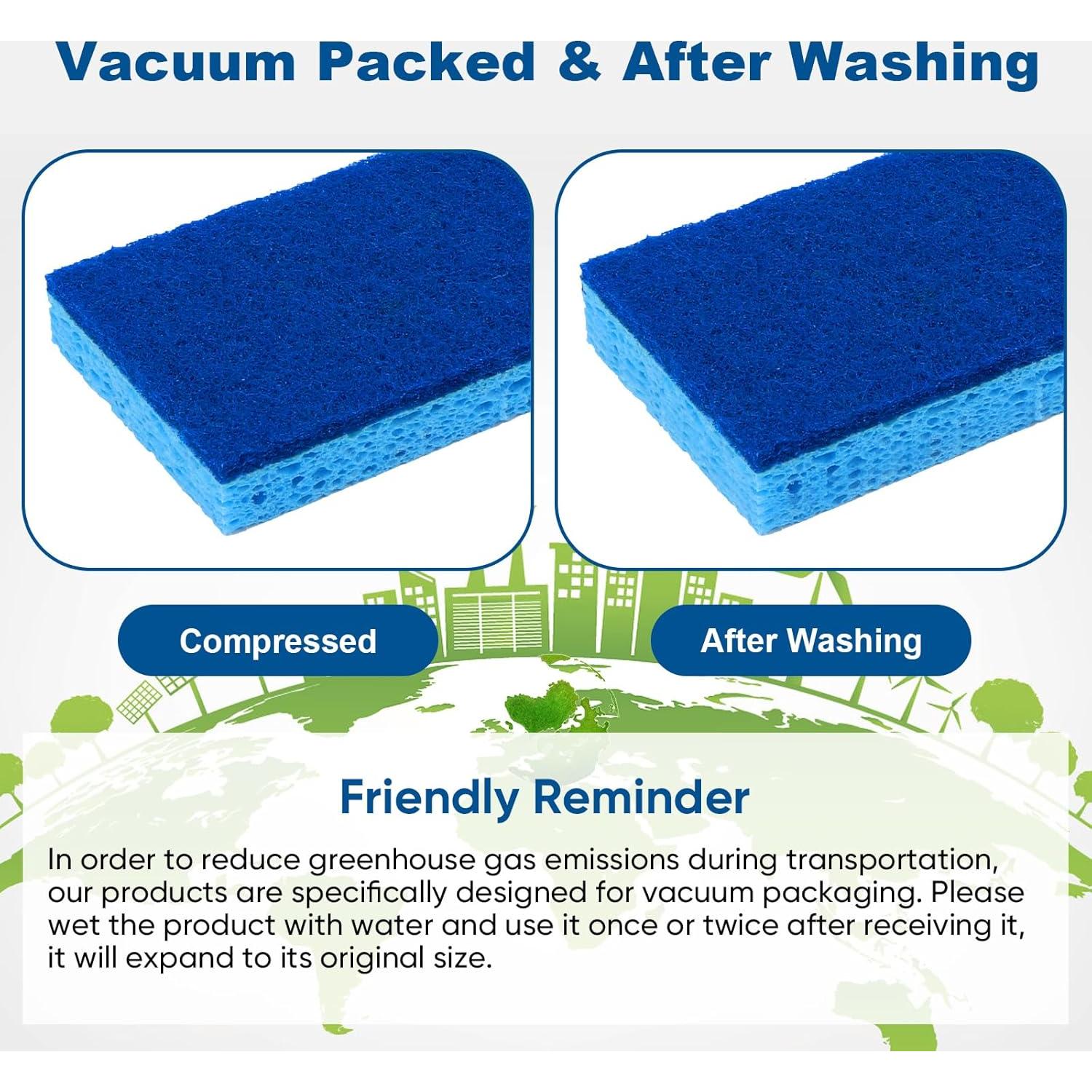 Esponjas de Cocina HOMEXCEL 24pcs Sin Rayas Antiadherentes