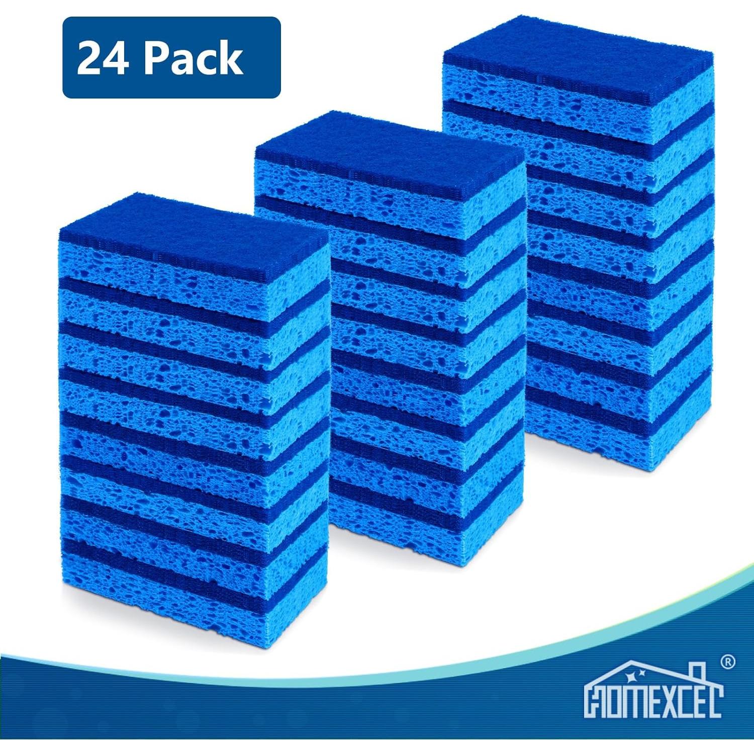 Esponjas de Cocina HOMEXCEL 24pcs Sin Rayas Antiadherentes