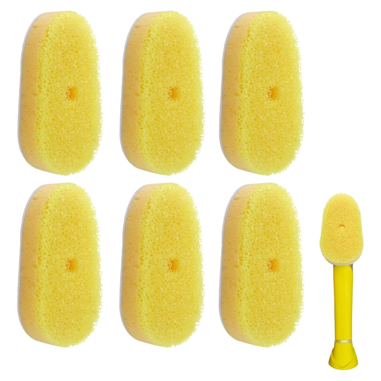 6 Cabezas de Repuesto para Dish Daddy Runhike - Esponjas No Rayantes