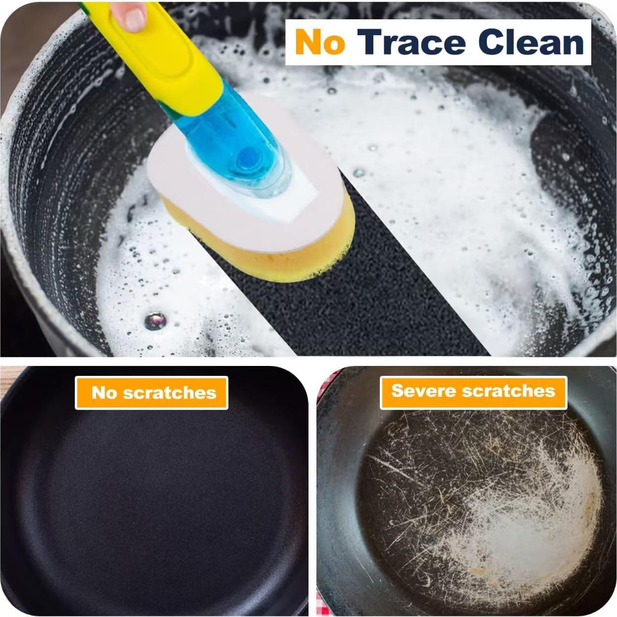 6 Cabezas de Repuesto para Dish Daddy Runhike - Esponjas No Rayantes