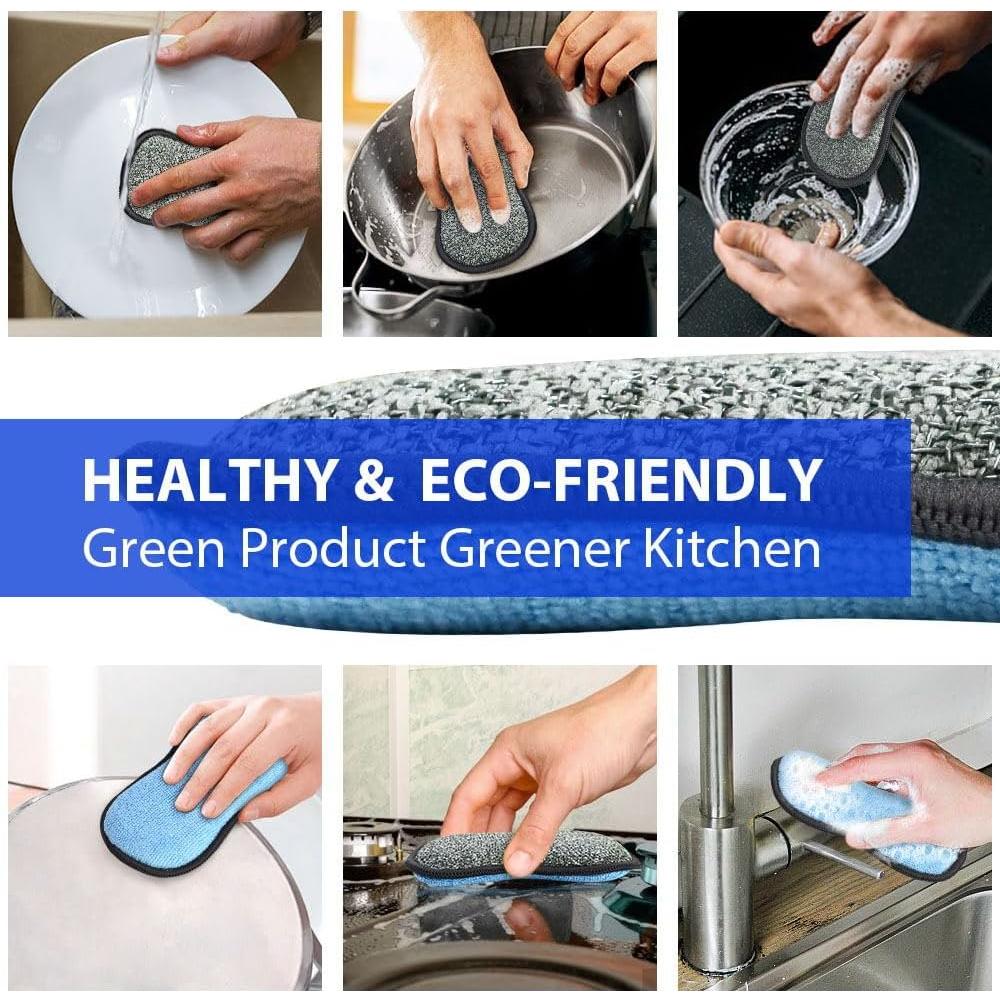 Paquete de 12 Esponjas de Limpieza Multiusos SmilePowo 220g