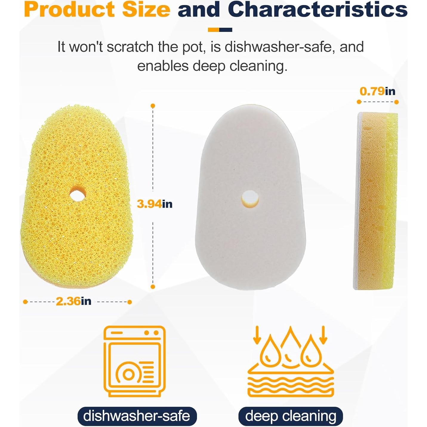 Cabezas de recarga Runhike para Dish Daddy y Scrub Daddy - 8 unidades