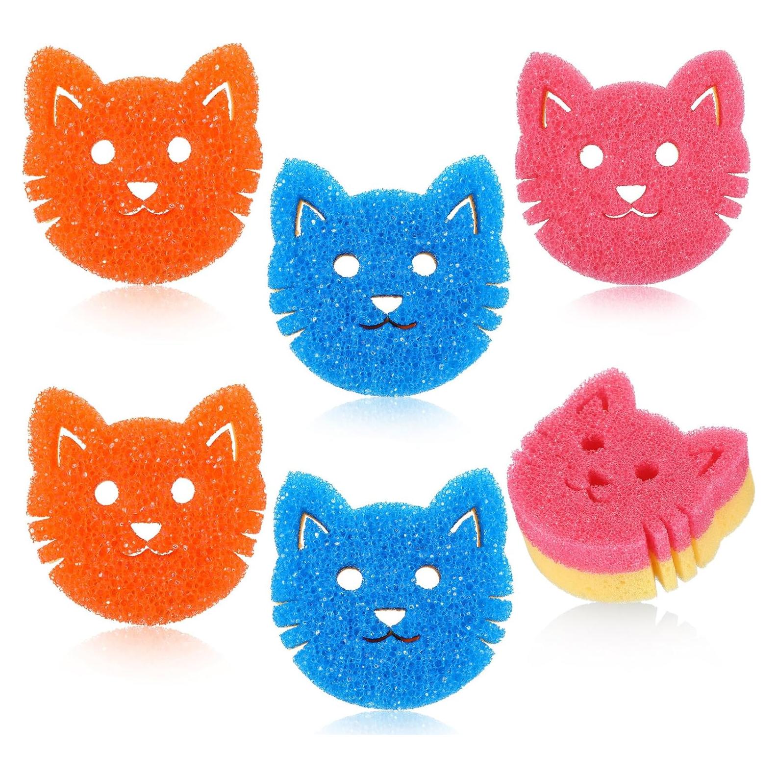 Esponjas de Limpieza Doble Cara FillTouch para Gatos 6 Pcs