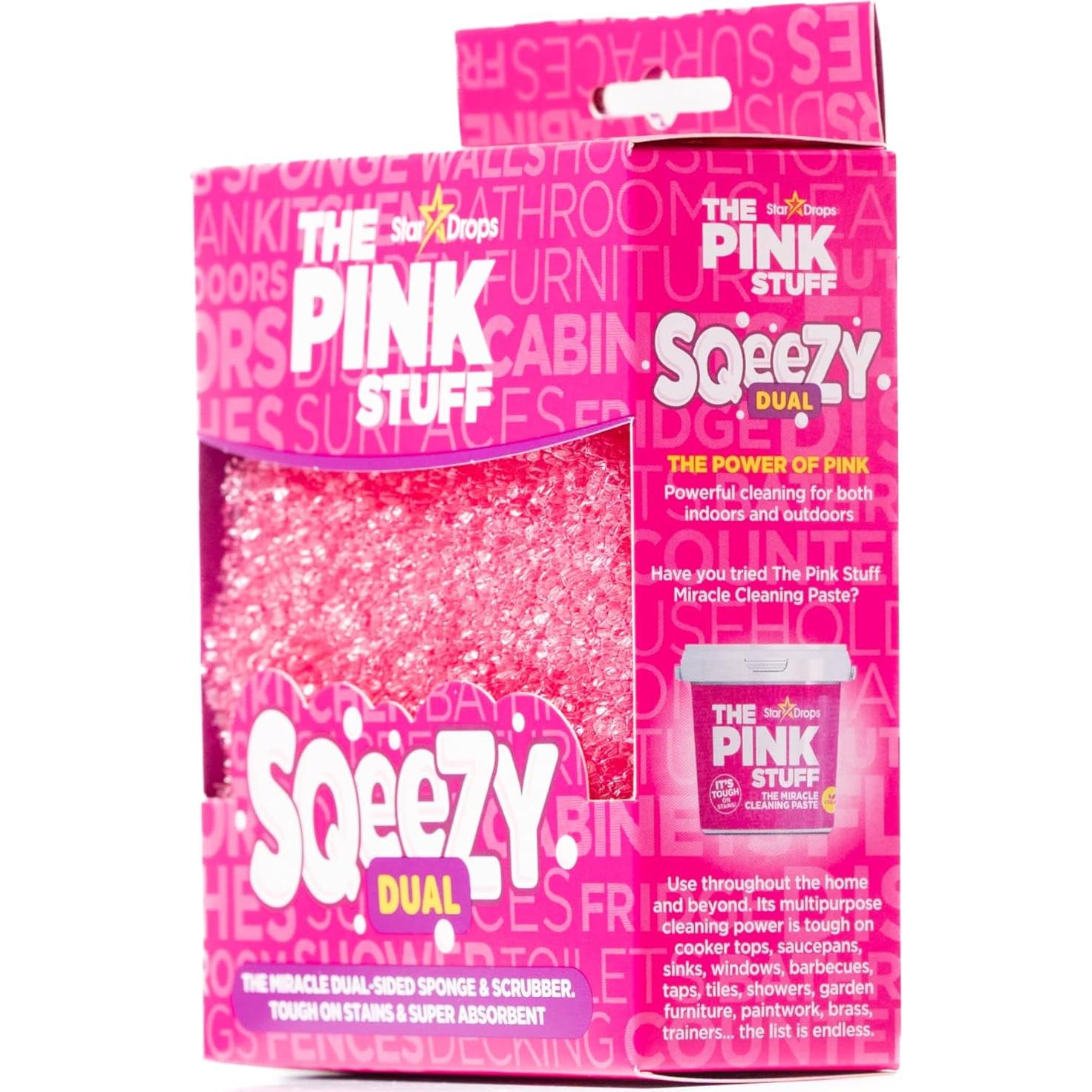 Esponja Limpiadora Doble Cara La Cosa Rosa - Stardrops, 3 Unidades