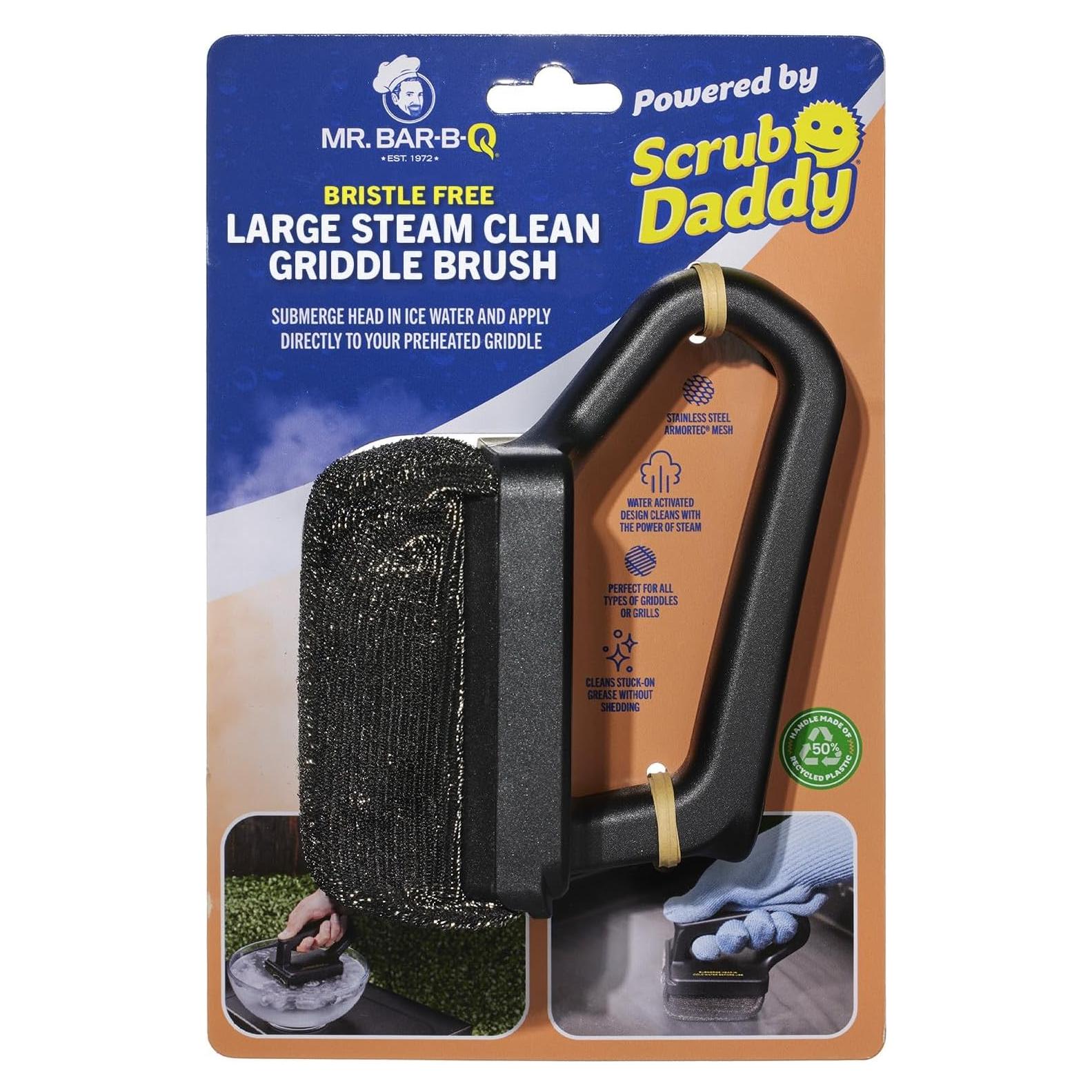 Cepillo Grande para Plancha Mr. Bar-B-Q 77201AMZSD Acero Inoxidable