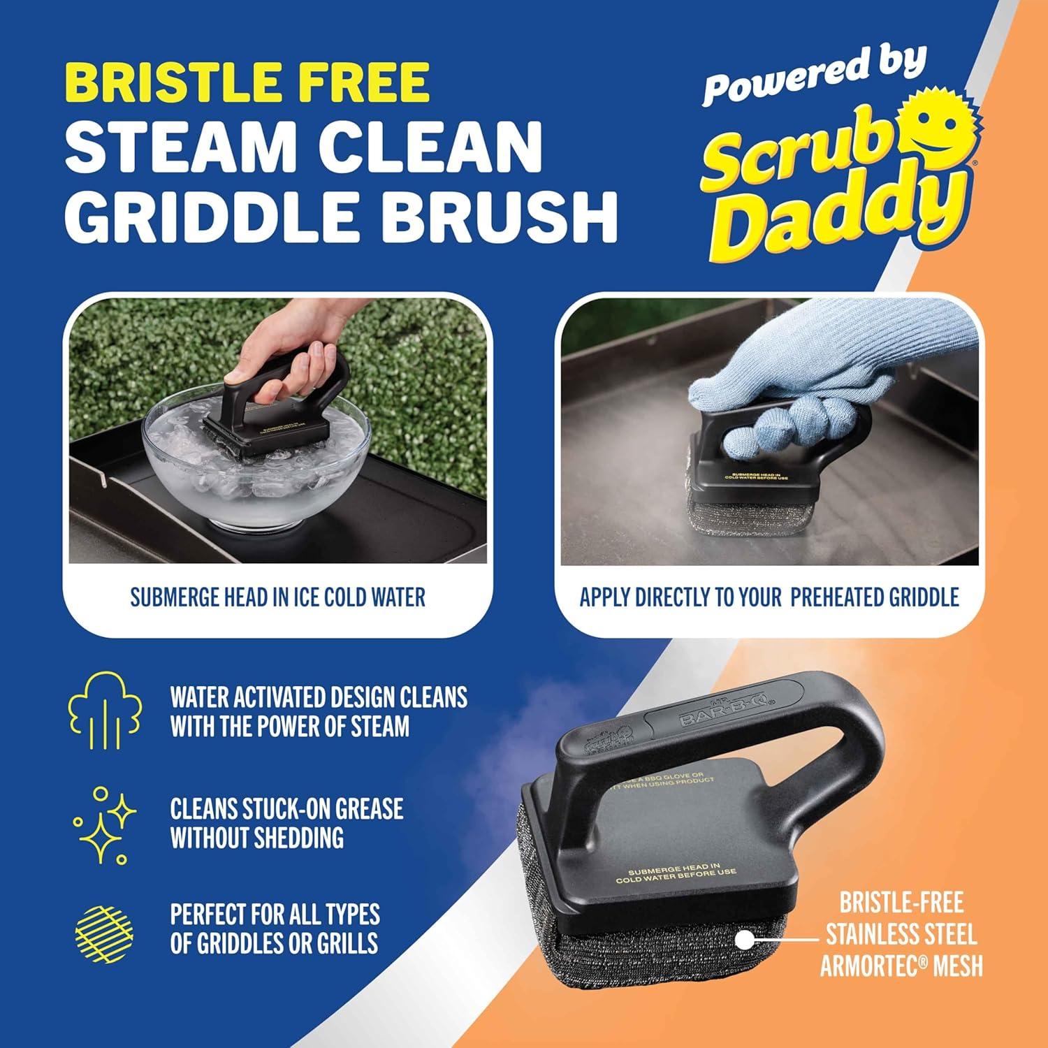 Cepillo Grande para Plancha Mr. Bar-B-Q 77201AMZSD Acero Inoxidable