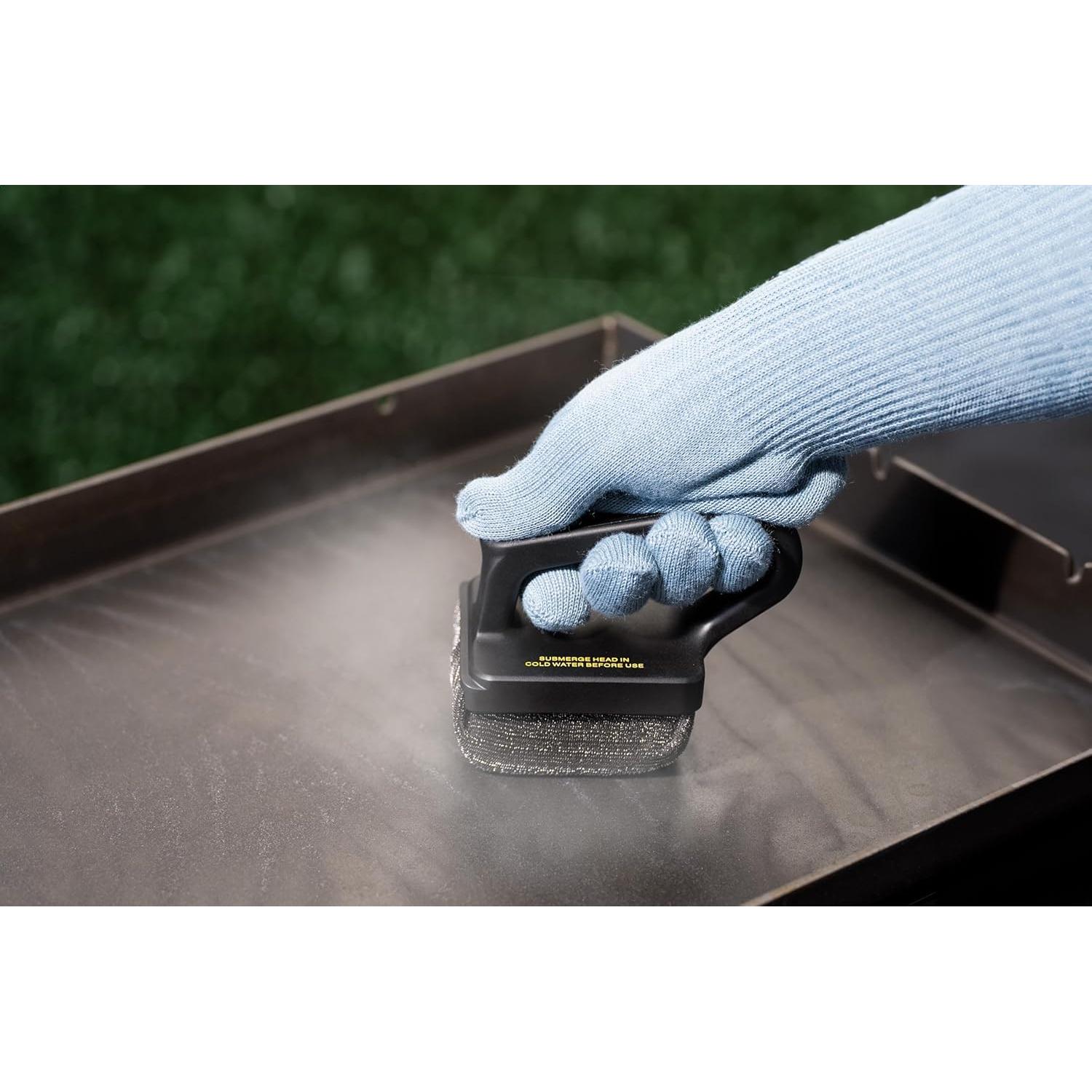 Cepillo Grande para Plancha Mr. Bar-B-Q 77201AMZSD Acero Inoxidable