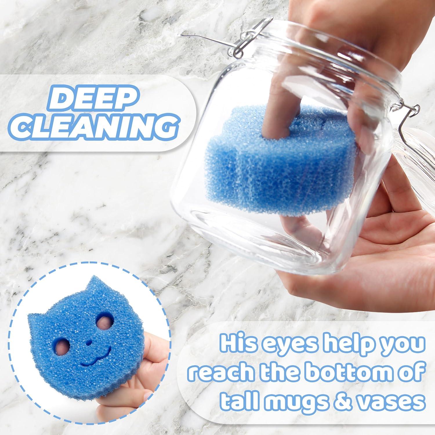 Juego de Esponjas de Limpieza Familia Scrub 3 Patrones Animales