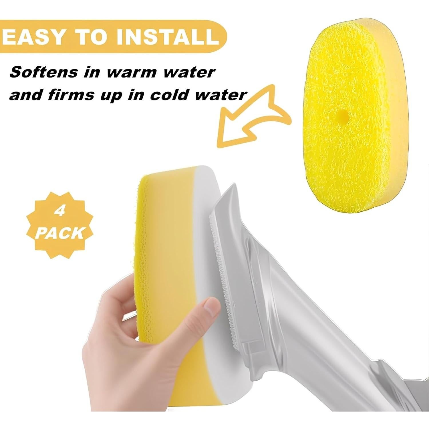 Cabezal de Recarga Yieyosd para Scrub Daddy - Paquete de 4