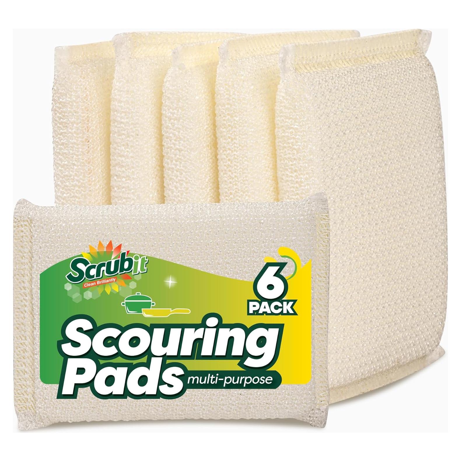 6 Esponjas de Fregar Multiusos SCRUBIT, Sin Rayones, Absorbentes