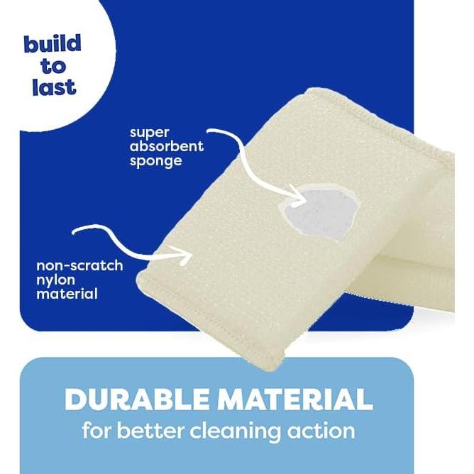 6 Esponjas de Fregar Multiusos SCRUBIT, Sin Rayones, Absorbentes