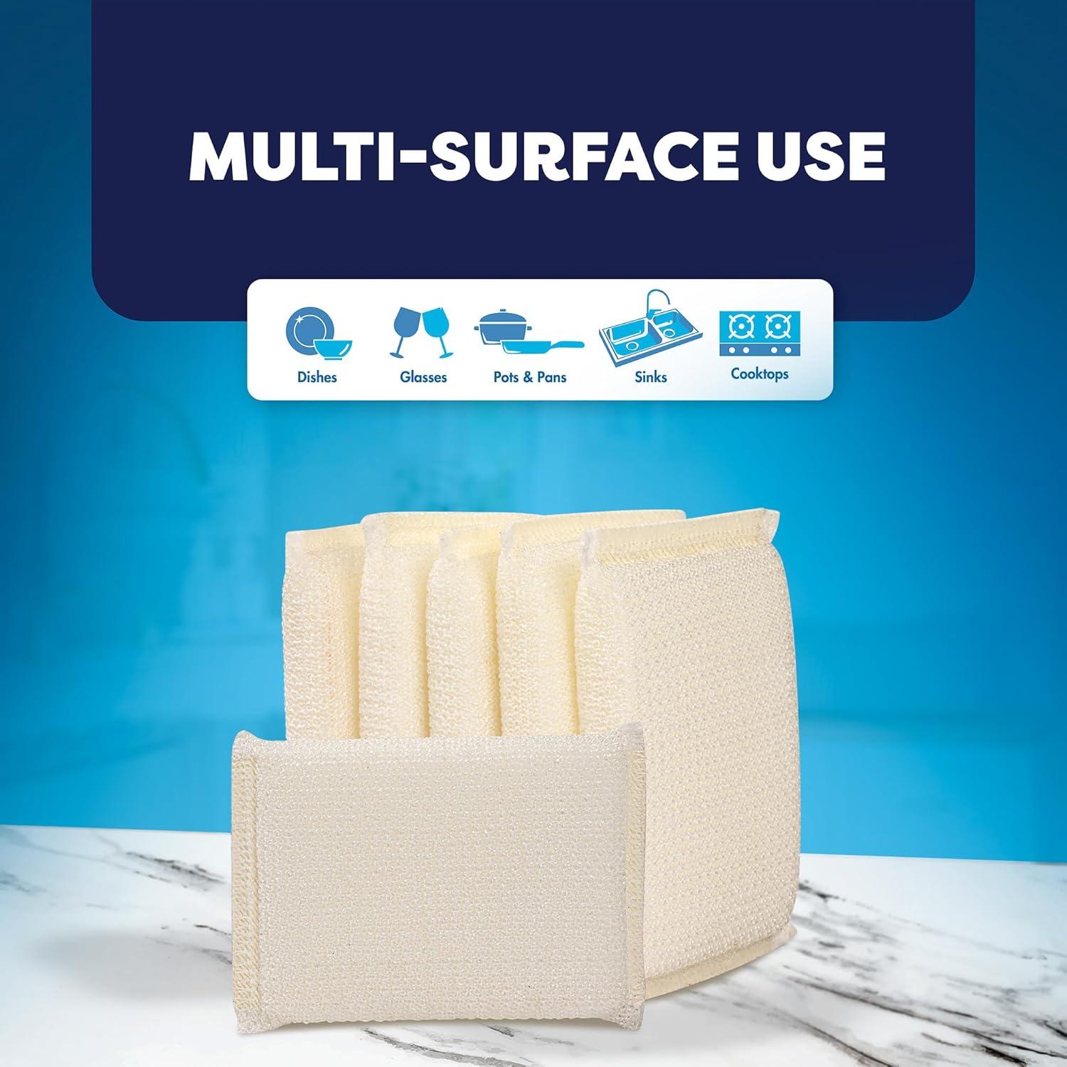 6 Esponjas de Fregar Multiusos SCRUBIT, Sin Rayones, Absorbentes