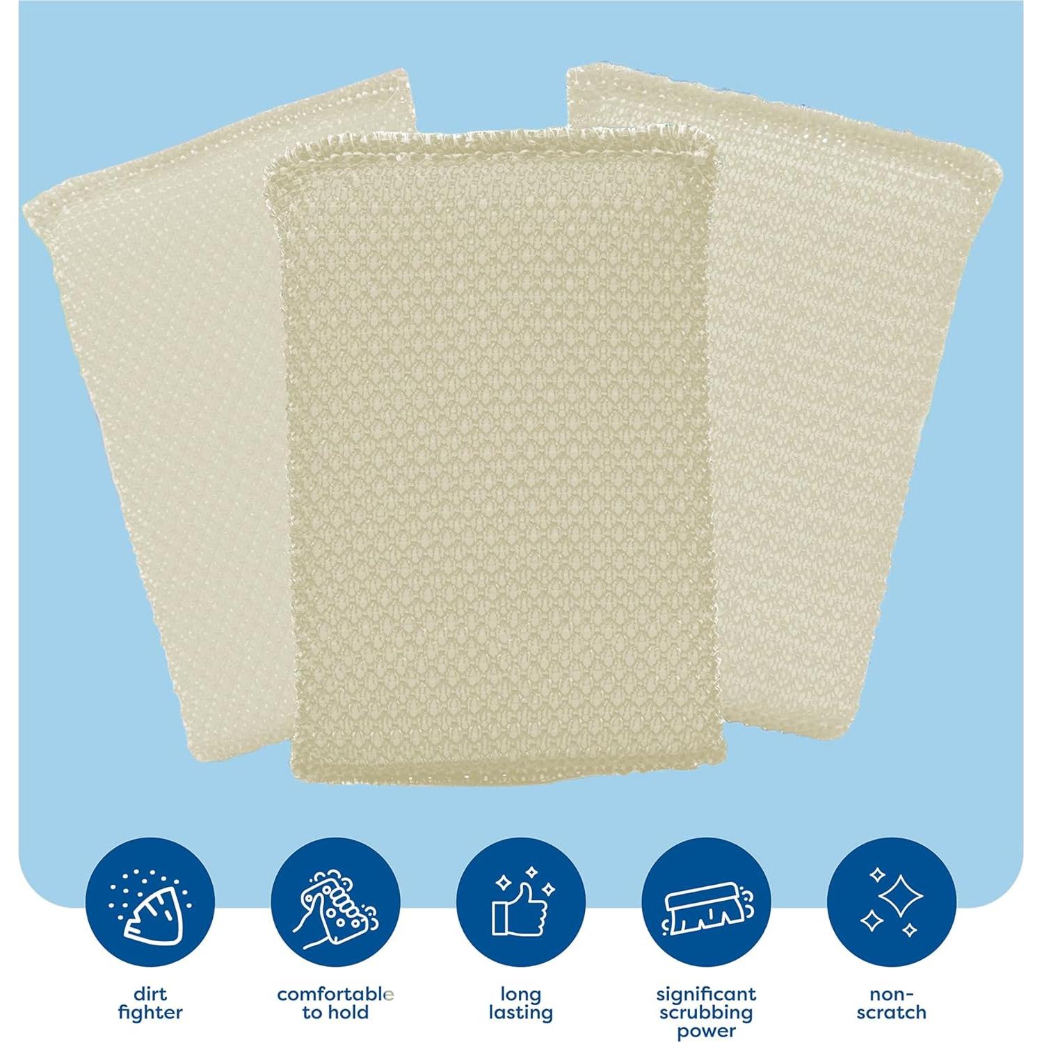 6 Esponjas de Fregar Multiusos SCRUBIT, Sin Rayones, Absorbentes