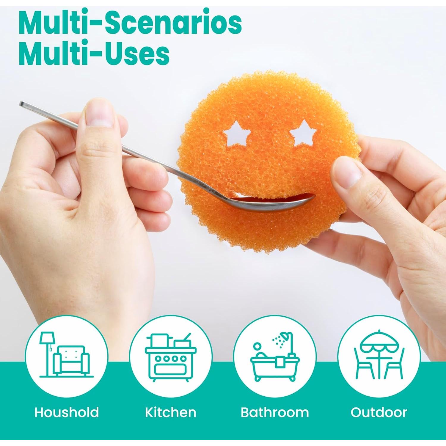 Esponjas de Fregar HELIME 3P Multicolor Apta para Lavavajillas