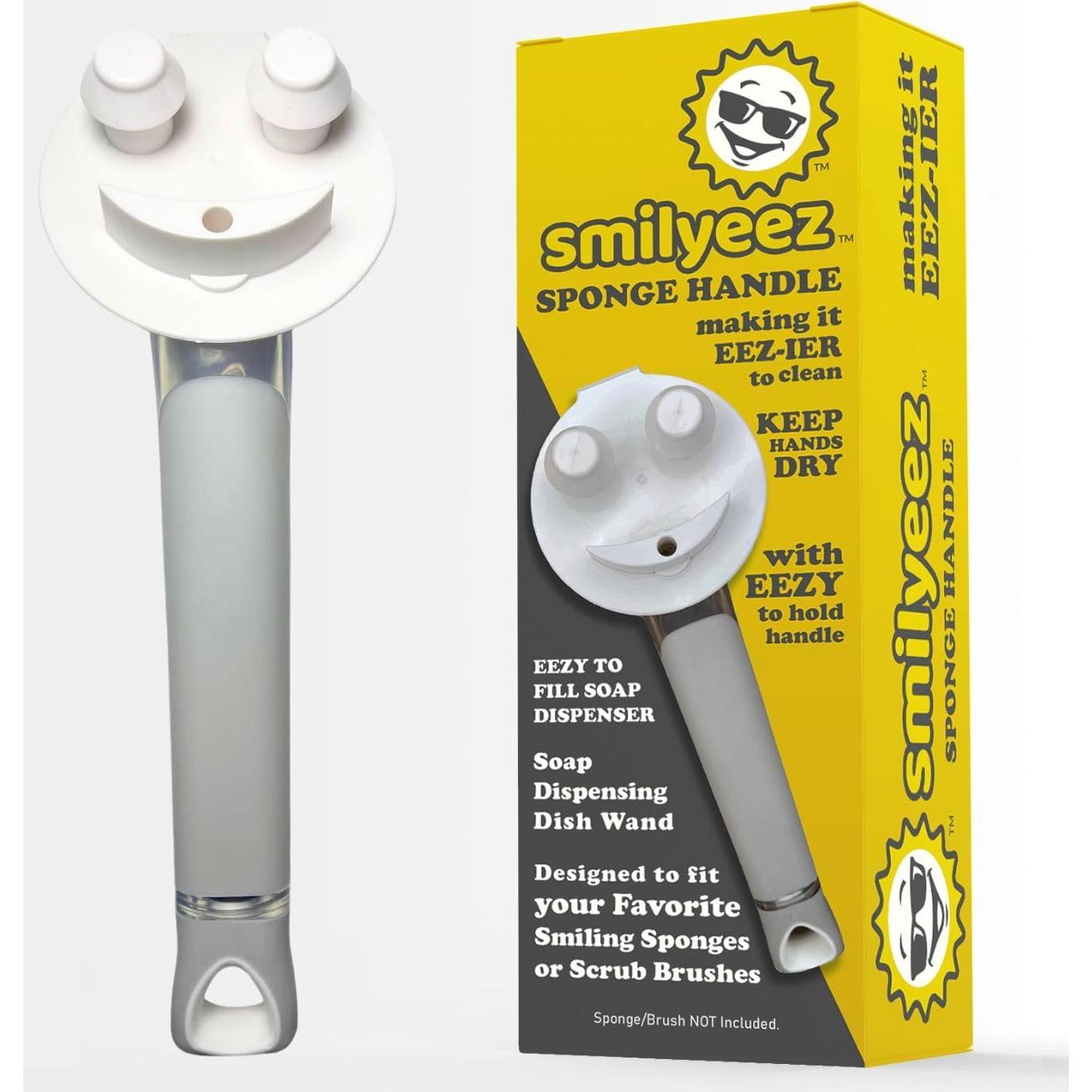 Organizador de Fregadero Smilyeez con Mango Sonriente y Esponjas