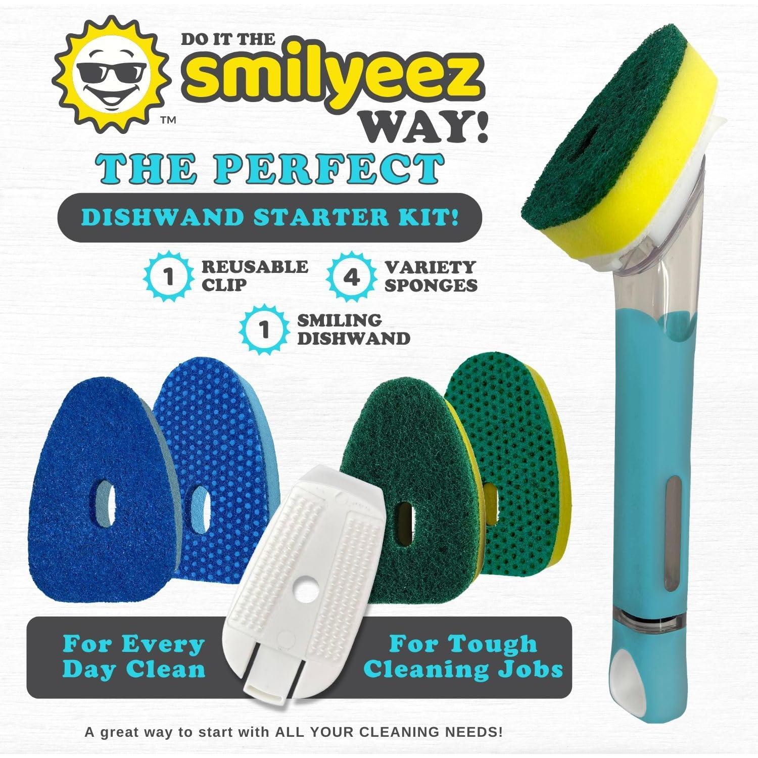 Organizador de Fregadero Smilyeez con Mango Sonriente y Esponjas