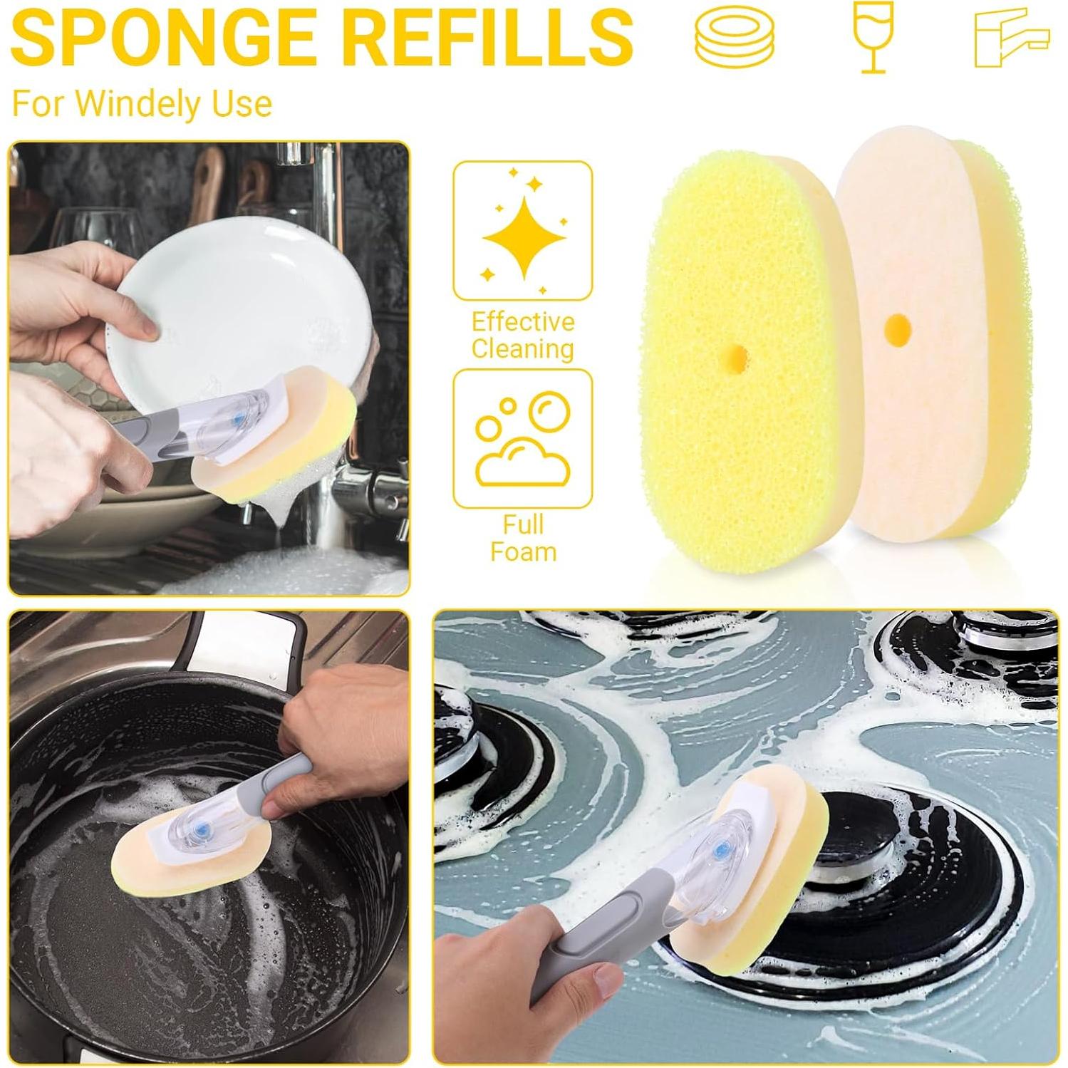 Recargas de Esponja Scrub Daddy STTH Amarillo 4 Piezas