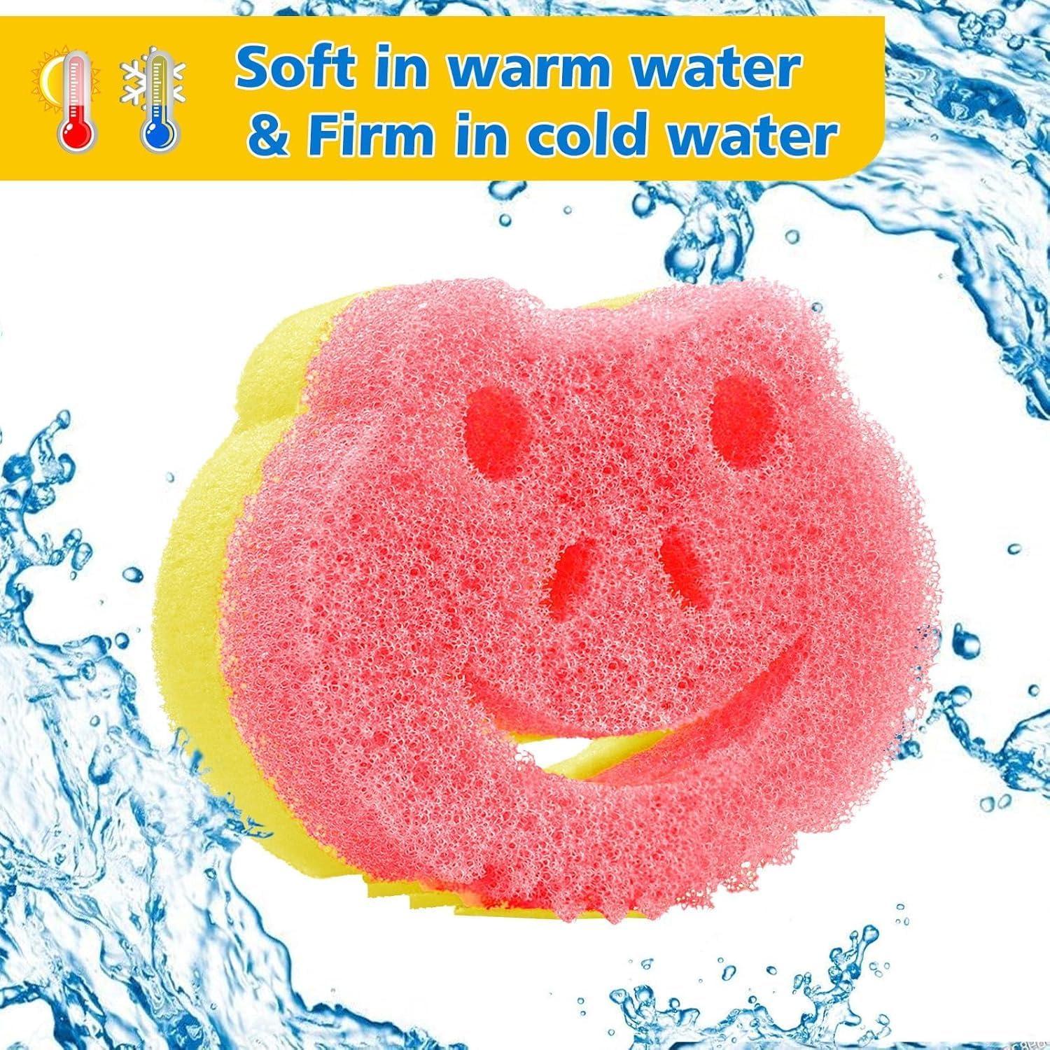 Paquete de 6 Esponjas de Fregar POWOBEST Doble Cara Control Temperatura