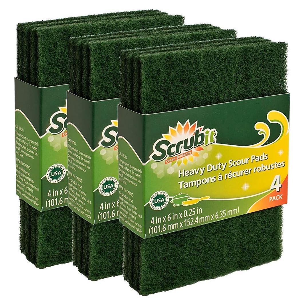 Esponjas de limpieza Scrubit - Paquete de 12 unidades verdes
