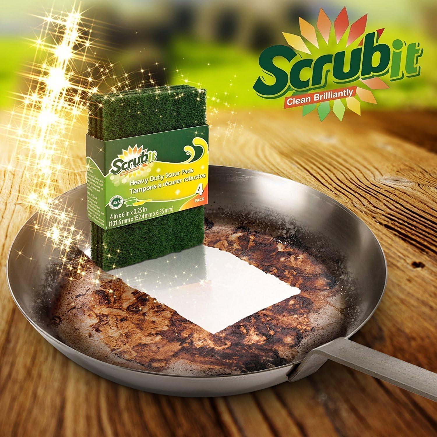 Esponjas de limpieza Scrubit - Paquete de 12 unidades verdes