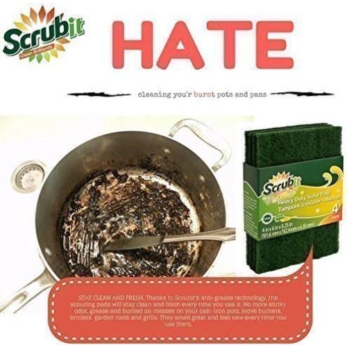 Esponjas de limpieza Scrubit - Paquete de 12 unidades verdes