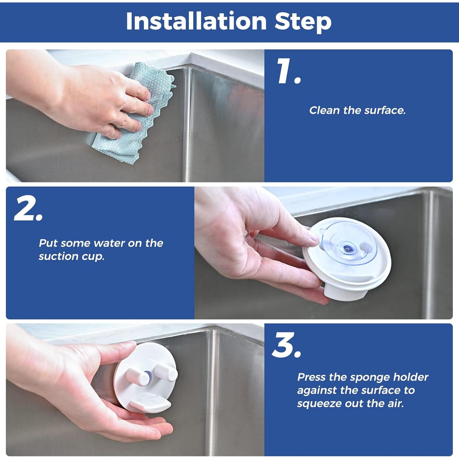 Soporte para Esponjas de Cocina con Ventosa - Organizador 1 Paquete