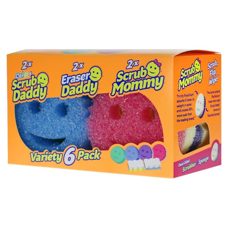 Paquete de Esponjas de Limpieza Scrub Daddy - 6 Unidades