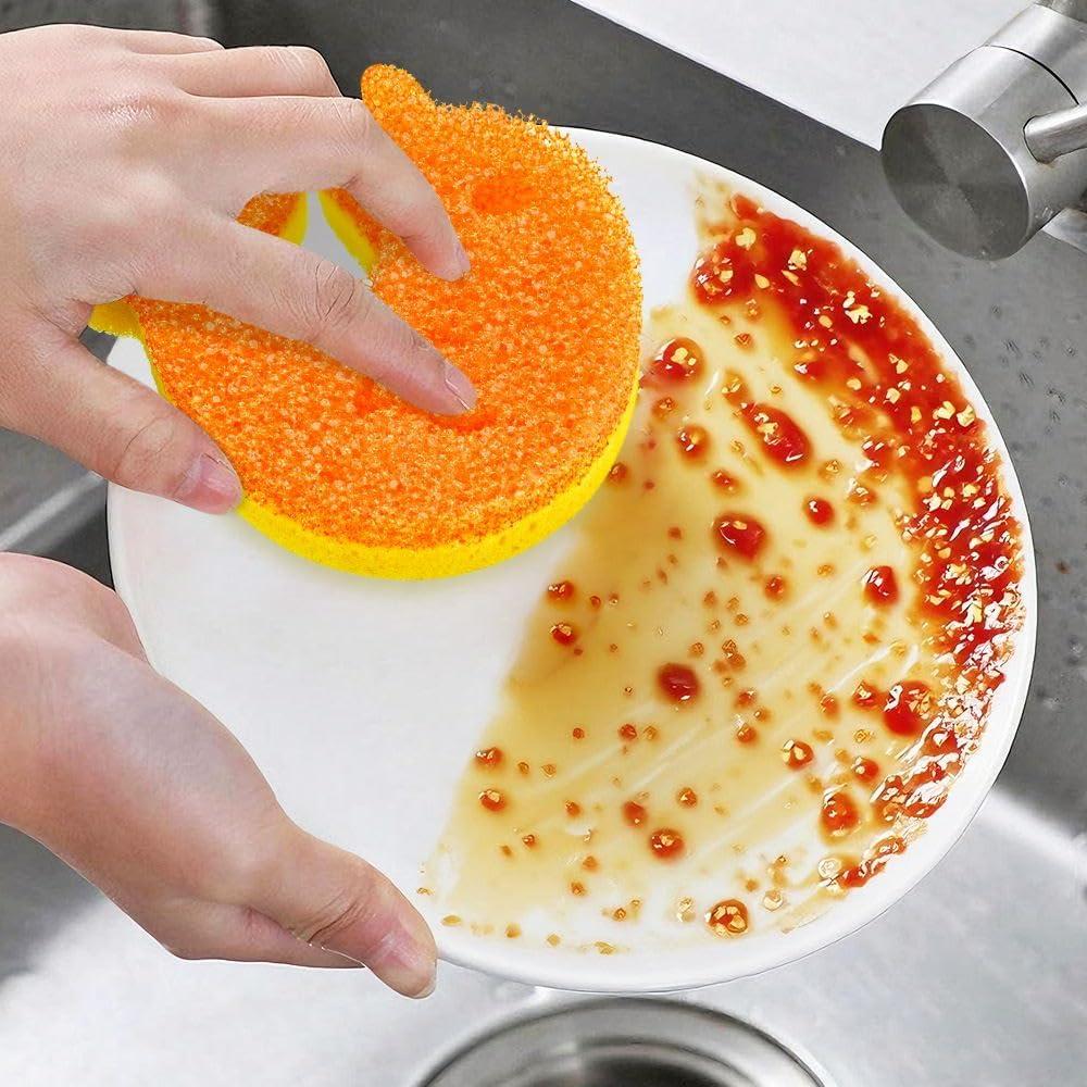 Paquete de 5 Esponjas de Fregar SmilePowo Doble Cara 119g