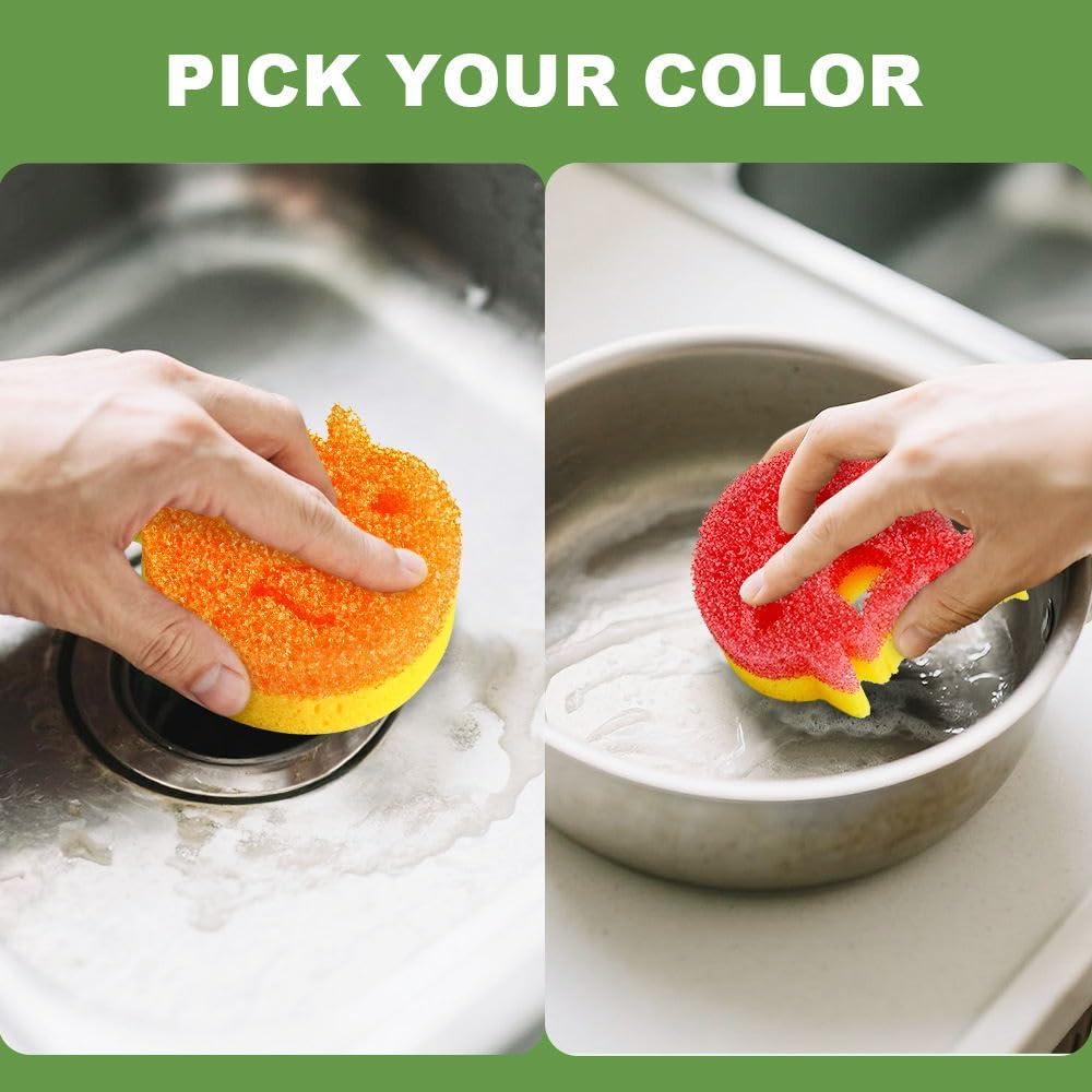 Paquete de 5 Esponjas de Fregar SmilePowo Doble Cara 119g