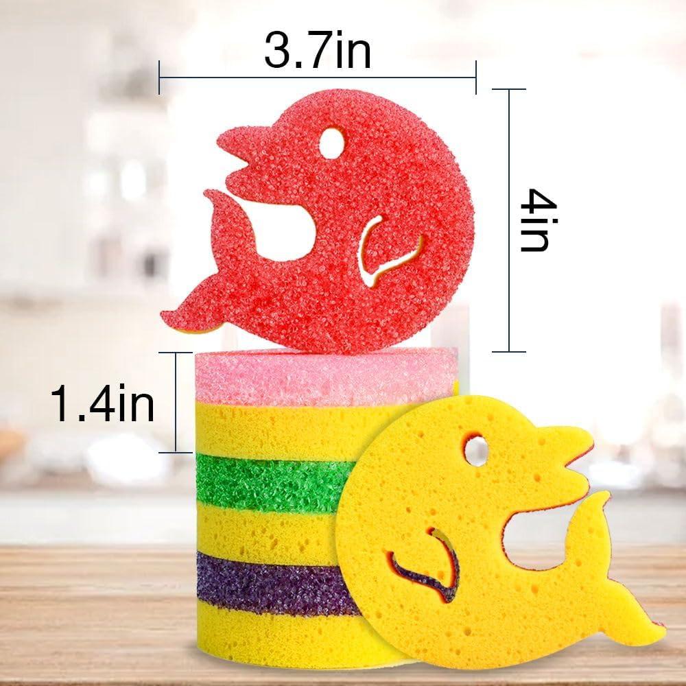 Paquete de 5 Esponjas de Fregar SmilePowo Doble Cara 119g