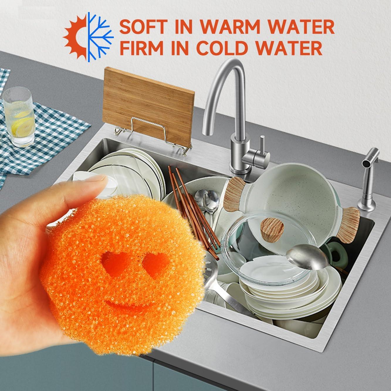 6 Esponjas de Limpieza Beaureal Multicolor Sin Rayones