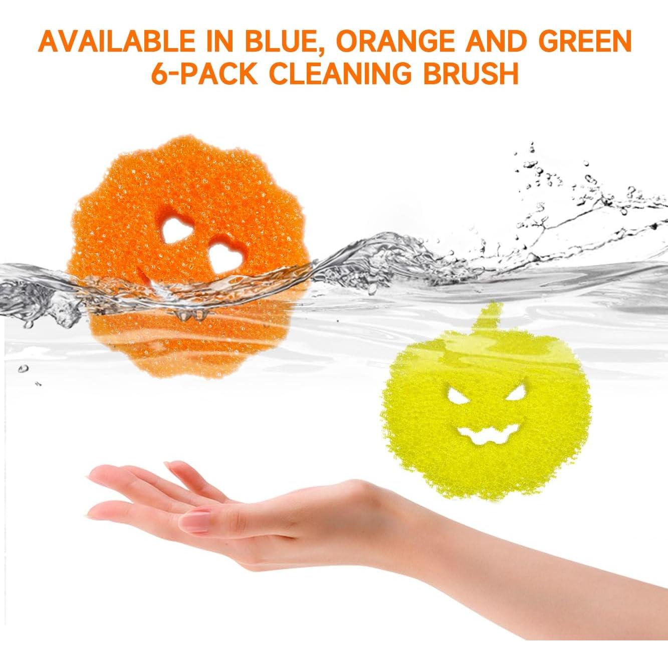 6 Esponjas de Limpieza Beaureal Multicolor Sin Rayones