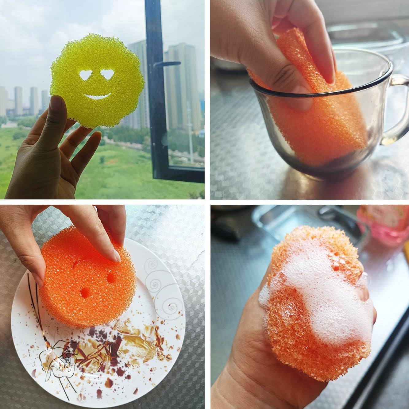 6 Esponjas de Limpieza Beaureal Multicolor Sin Rayones