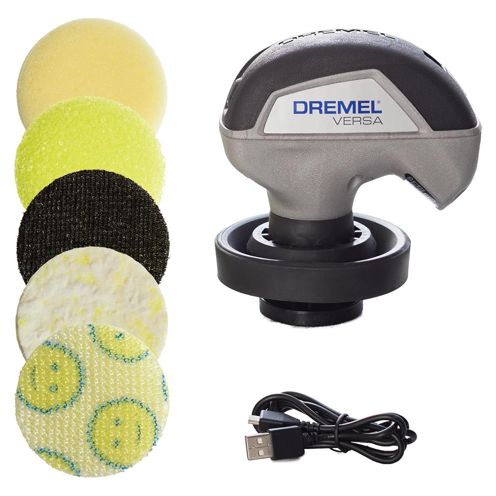 Limpiador Eléctrico Dremel Versa con 5 Almohadillas Scrub Daddy
