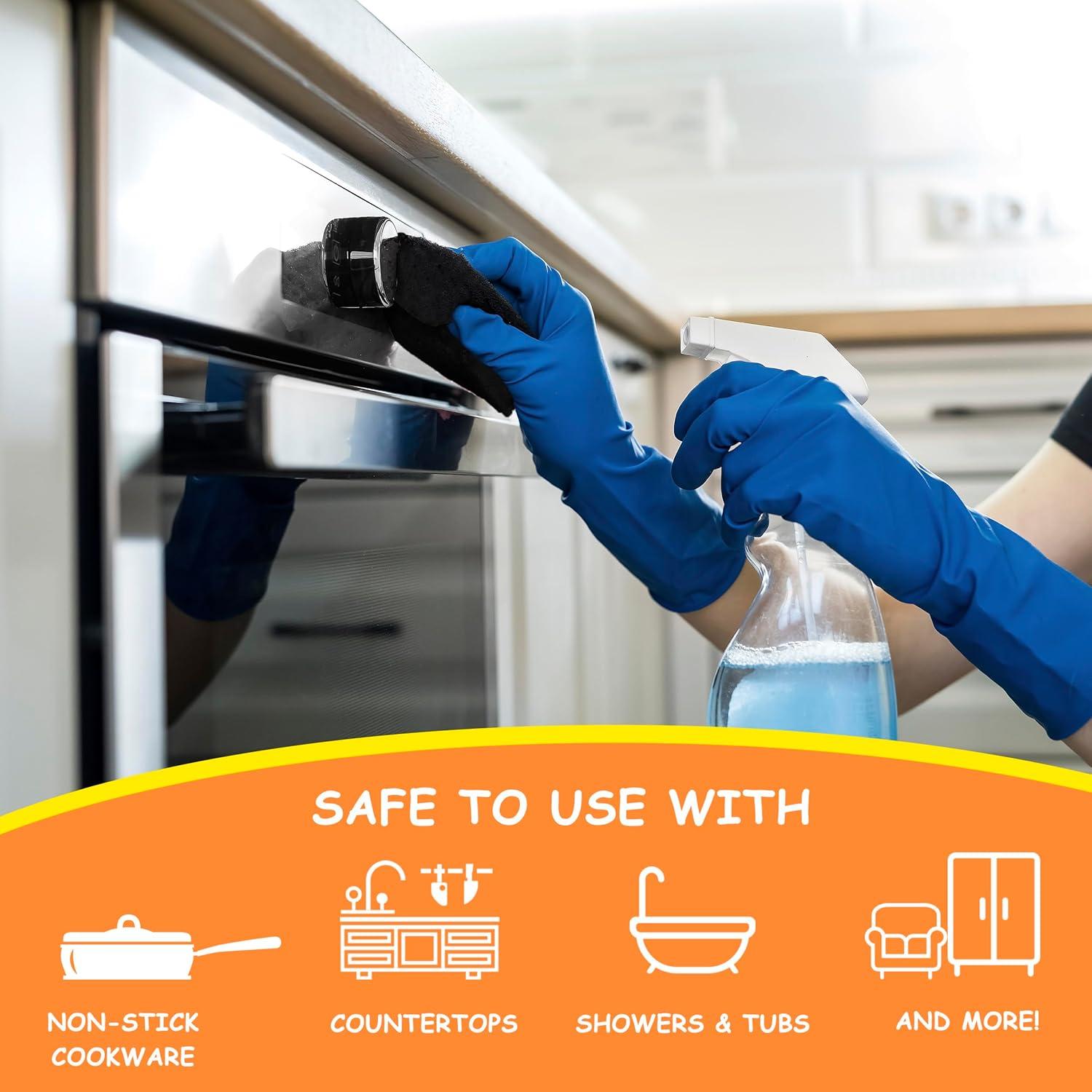 Esponjas de Fregado Belhope H-6 Pro - Paquete de 6 Negras