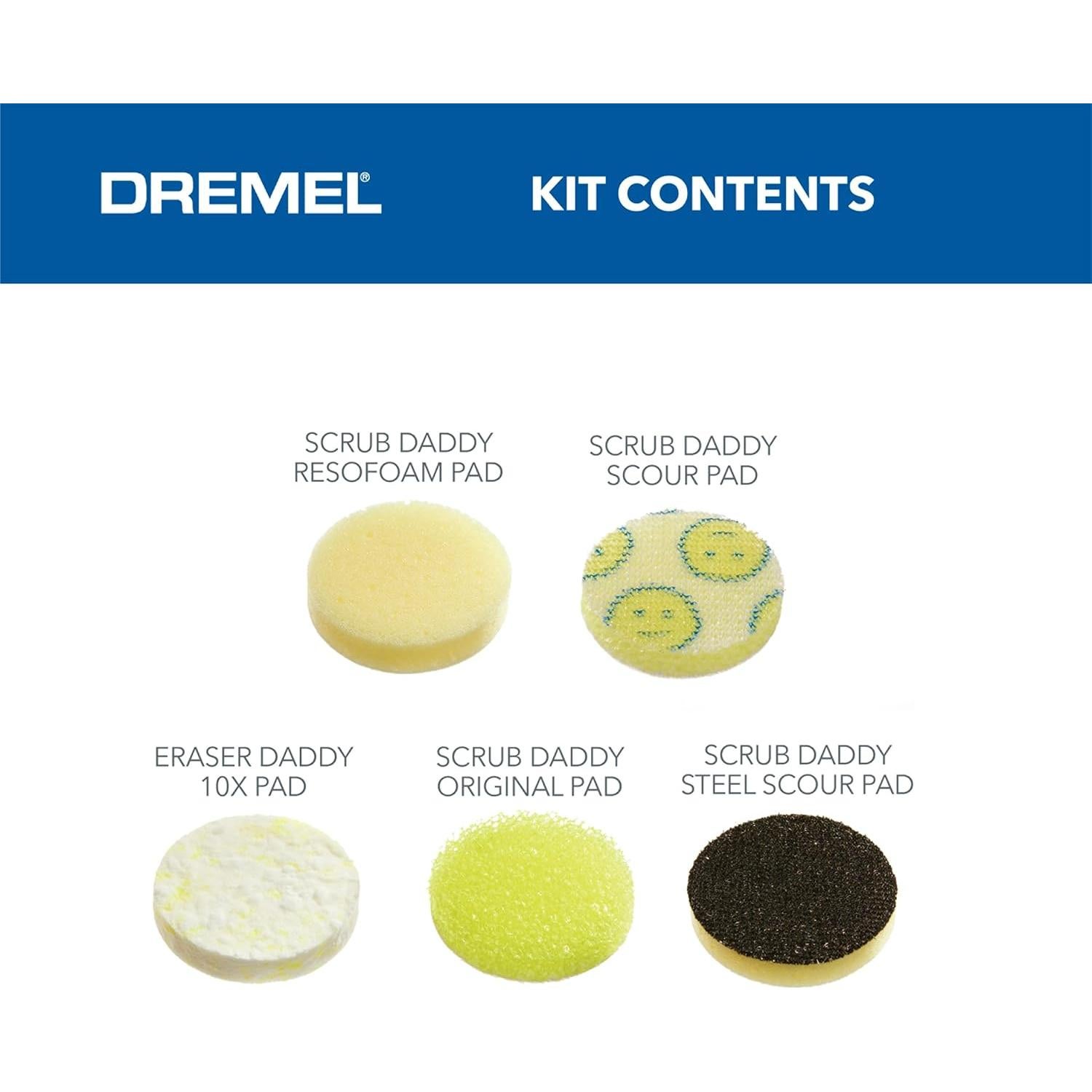 Paquete de 5 Almohadillas de Limpieza Dremel Versa Scrub Daddy