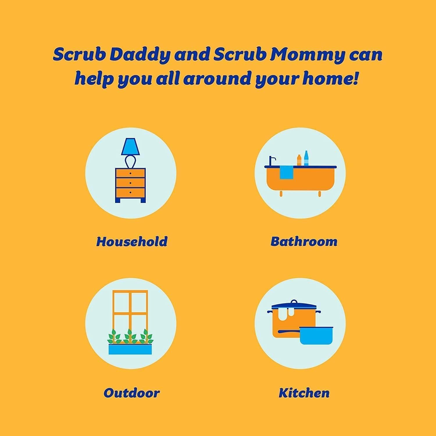 Paquete de 2 Esponjas Scrub Daddy y Scrub Mommy - Sin Arañazos
