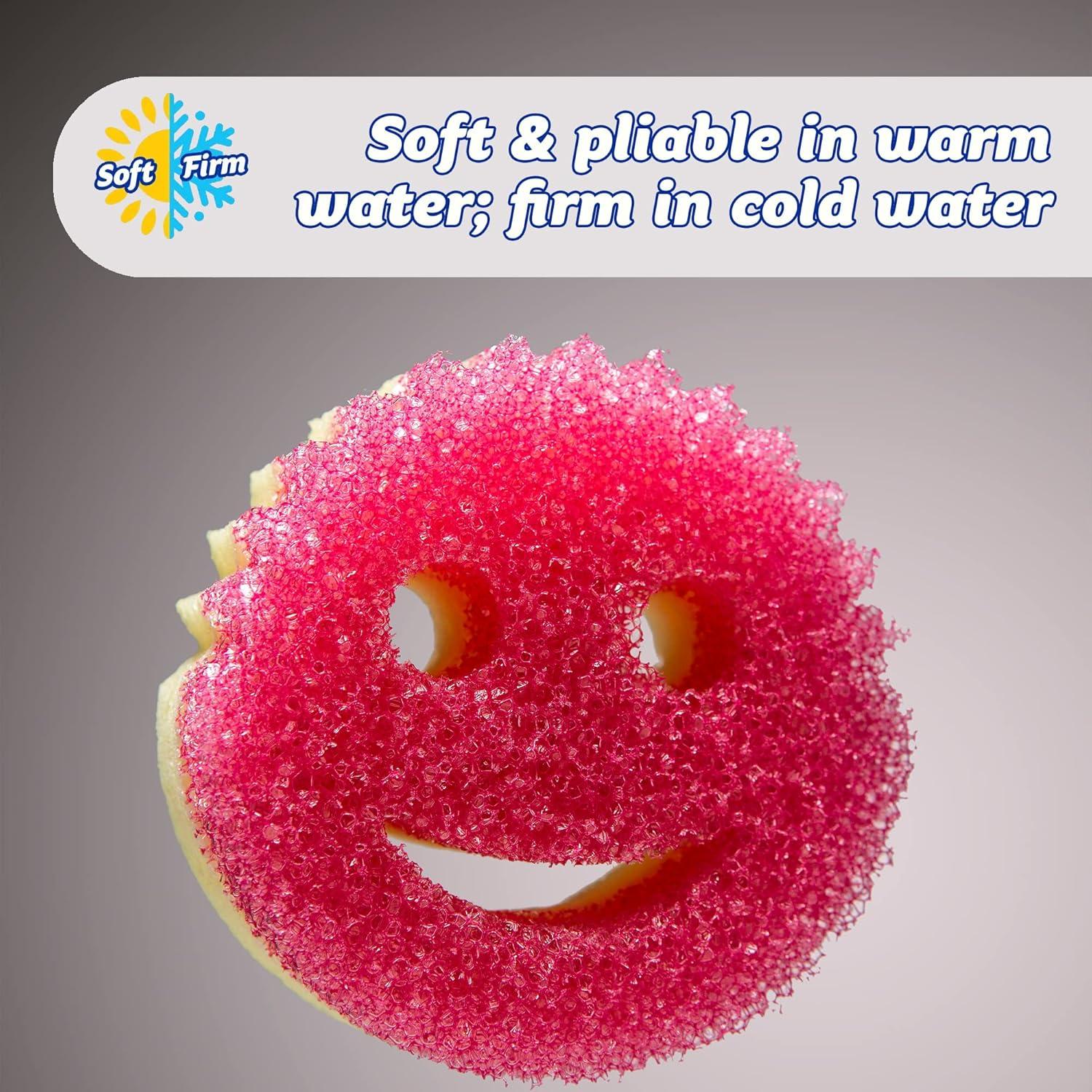 Esponja de Lavado Scrub Daddy Dish Daddy con Dispensador - Rosa